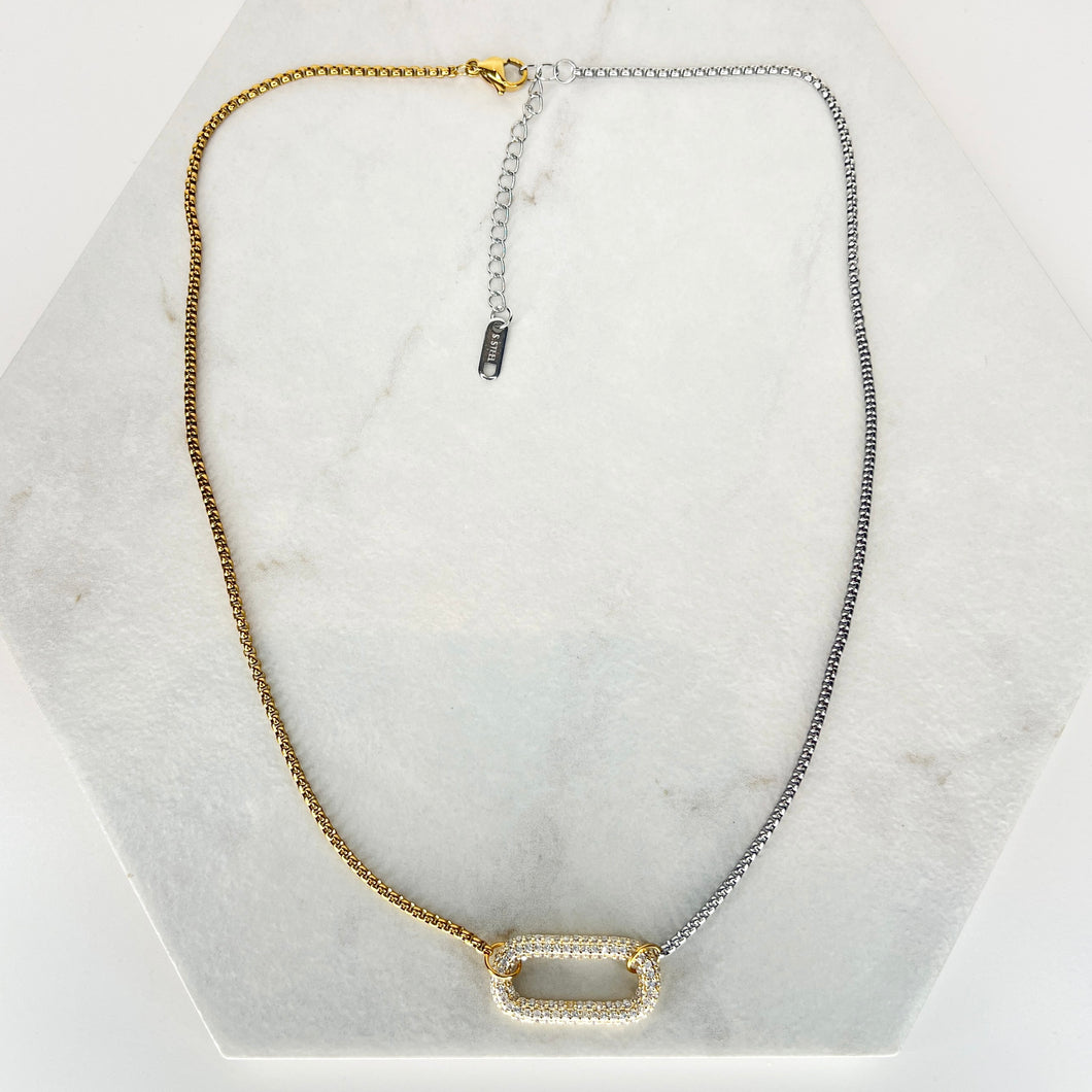 Gold/Silver Mix Chain (gold bar)