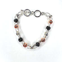 Load image into Gallery viewer, Three Tone Ball Bracelet