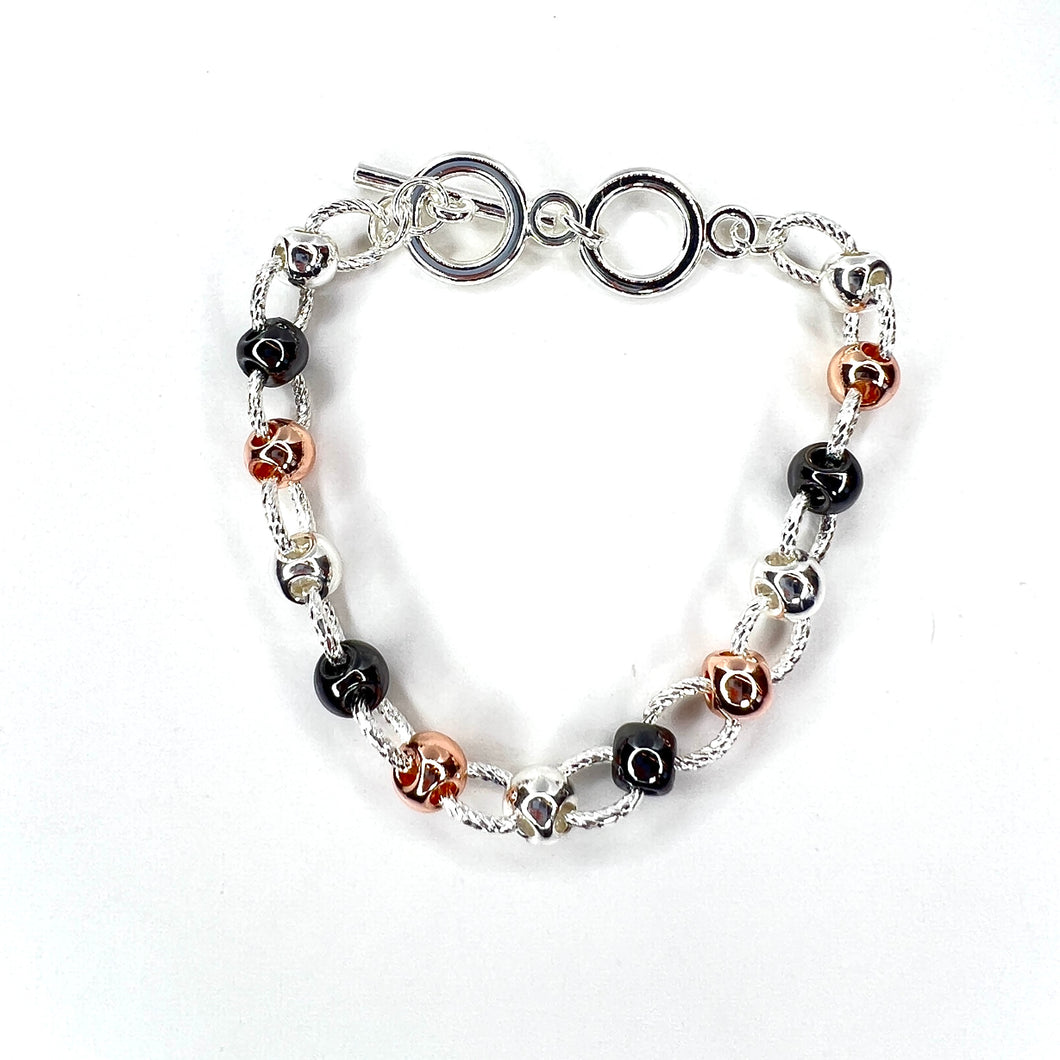 Three Tone Ball Bracelet