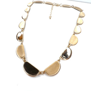 Gold Semi-Circles Necklace