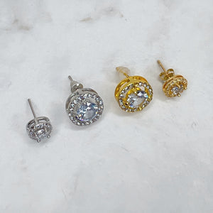 Big Halo Stud Earrings