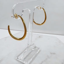 Load image into Gallery viewer, Fine Gold Hoop Earrings