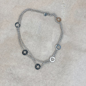 Versatile Grey Bead Necklace