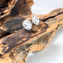 Load image into Gallery viewer, Oval Diamanté Studs