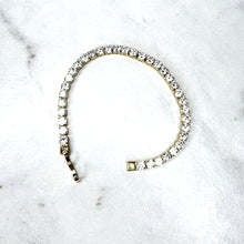 Load image into Gallery viewer, Lighter Weight Gold Tennis Bracelets