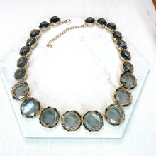 Load image into Gallery viewer, Grey Blue Stones Necklace