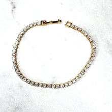 Load image into Gallery viewer, Lighter Weight Gold Tennis Bracelets