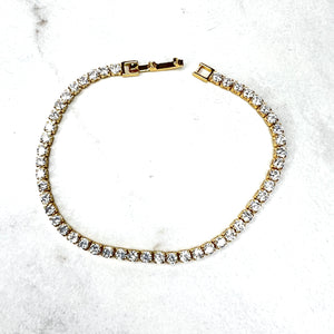 Lighter Weight Gold Tennis Bracelets