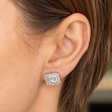 Load image into Gallery viewer, Larger Square Cut Diamanté Studs