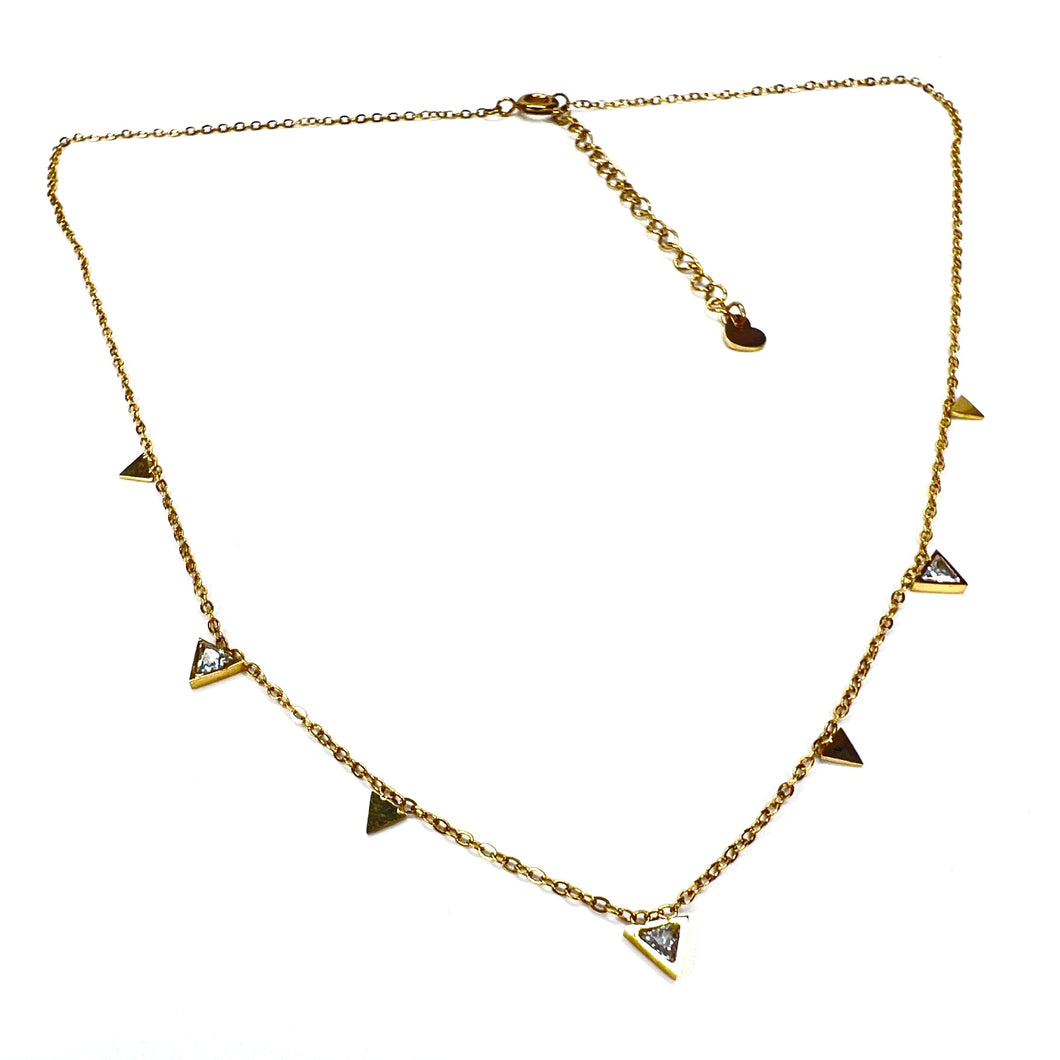 Small Triangular Drop Necklace