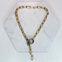 Load image into Gallery viewer, Gold &amp; Silver Screw Fastening Necklace