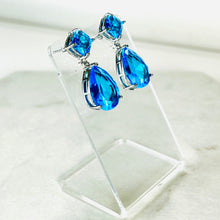 Load image into Gallery viewer, Vibrant Blue Drop Earrings