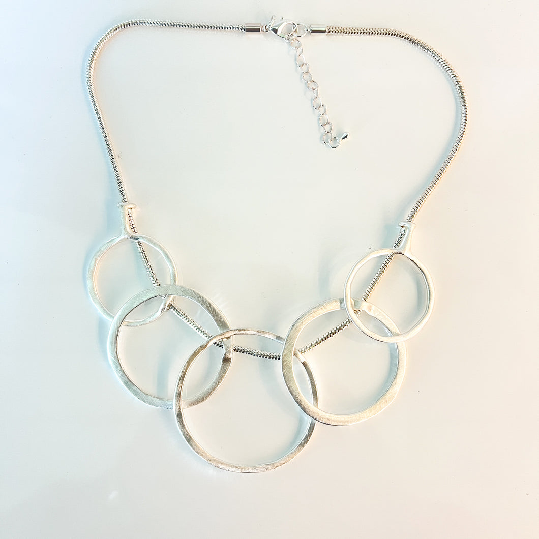 Silver Rings Necklace