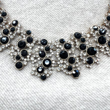 Load image into Gallery viewer, Ornate Black &amp; Diamanté Collar
