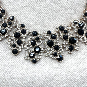 Ornate Black & Diamanté Collar