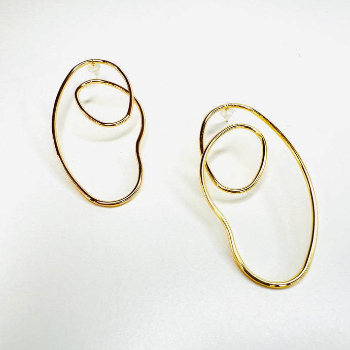 Fine Gold Abstract Earrings