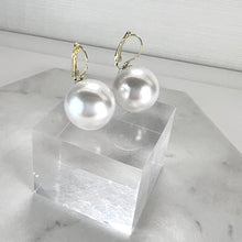 Load image into Gallery viewer, Very Large Drop Pearl Earrings
