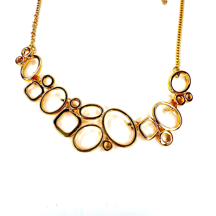 Abstract Gold Necklace