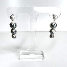 Load image into Gallery viewer, Triple Pearl Drop Earrings