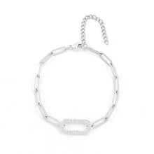 Load image into Gallery viewer, Diamanté Pavé Small Link Bracelet