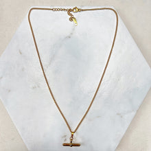 Load image into Gallery viewer, Classic Gold T Bar Necklace