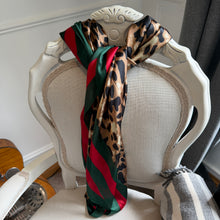 Load image into Gallery viewer, Square Leopard Print Scarf