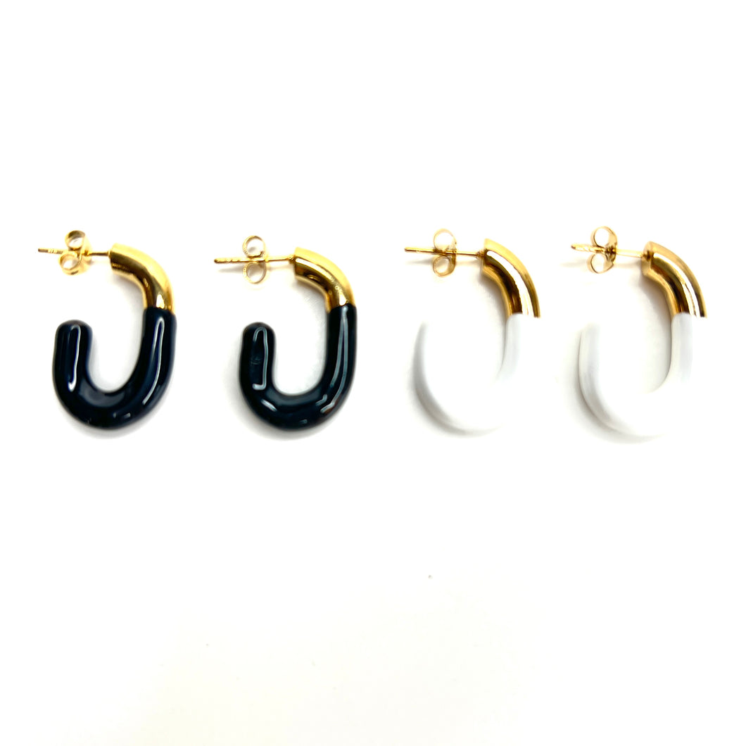 Dipped Hoop Earrings