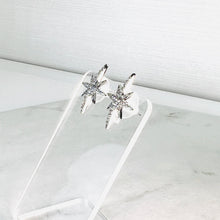Load image into Gallery viewer, Silver Diamanté Star Stud