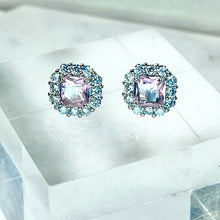 Load image into Gallery viewer, Pale Pink Diamanté Studs