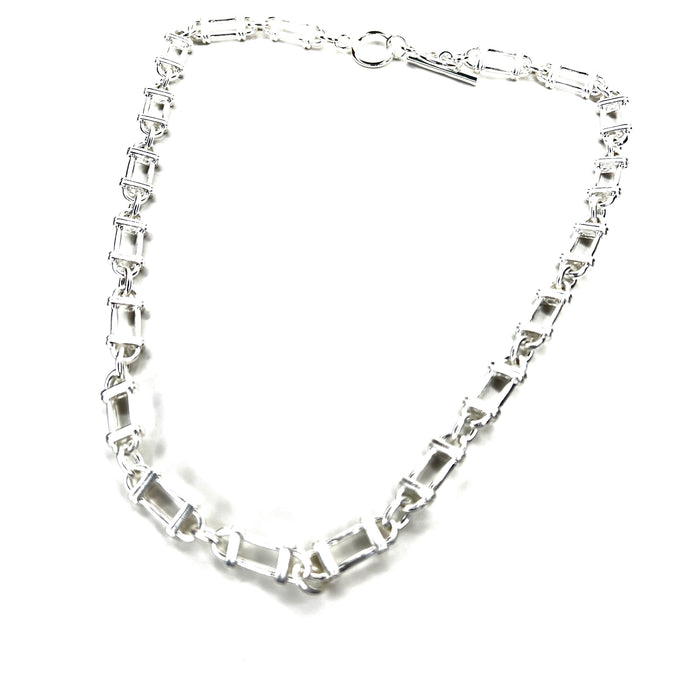 Classic Silver Paperclip Necklace