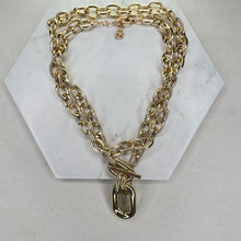 Load image into Gallery viewer, Chunky Gold Double Necklace