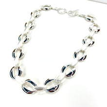 Load image into Gallery viewer, Smooth Link Silver Necklace