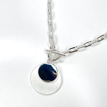 Load image into Gallery viewer, Silver Double Disc Necklace