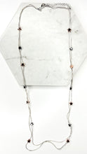 Load image into Gallery viewer, Double Strand Pewter Star Necklace