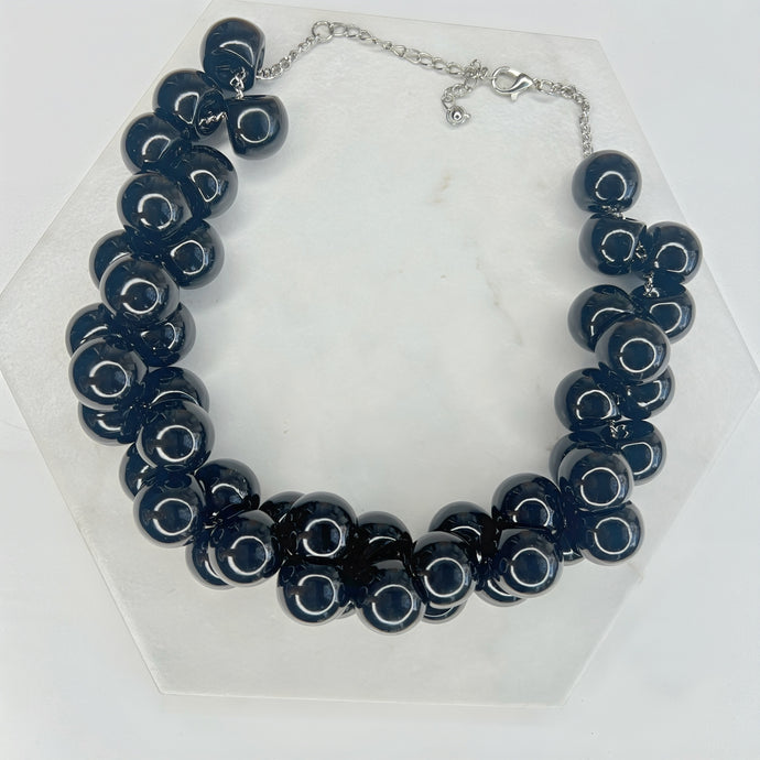 Lightweight Black Ball Necklace