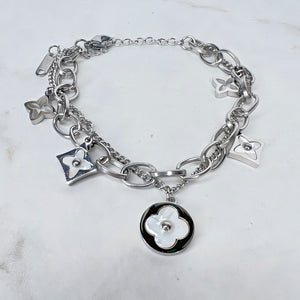 Silver Double Chain Bracelet