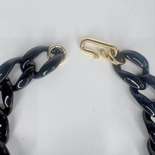 Load image into Gallery viewer, Black Acrylic Link Necklace