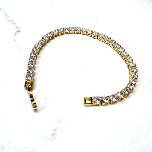 Lighter Weight Gold Tennis Bracelets