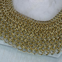 Load image into Gallery viewer, Gold Chainmail Necklace