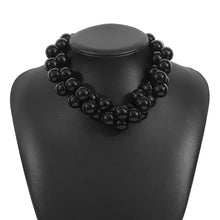 Load image into Gallery viewer, Lightweight Black Ball Necklace