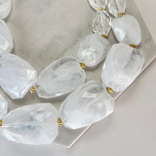 Load image into Gallery viewer, Pearly White Double Strand Necklace