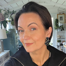 Load image into Gallery viewer, New Delicate Petal Earrings in Black or White