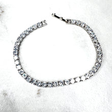 Load image into Gallery viewer, Lighter Weight Silver Tennis Bracelets