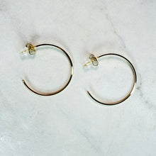 Load image into Gallery viewer, Ultra Fine Gold Hoops
