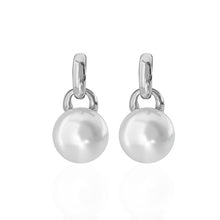 Load image into Gallery viewer, Classic Silver &amp; Pearl Drop Earrings