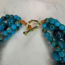 Load image into Gallery viewer, Turquoise Statement Beaded Necklace