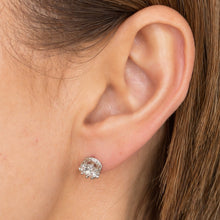 Load image into Gallery viewer, Crimped Edge Diamanté Studs