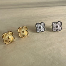 Load image into Gallery viewer, All Metal Clover Studs