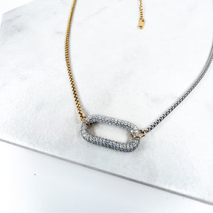 Gold/Silver Mix Chain (silver bar)