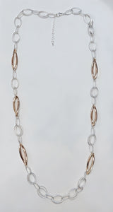 Versatile Gold & Silver Chain Necklace